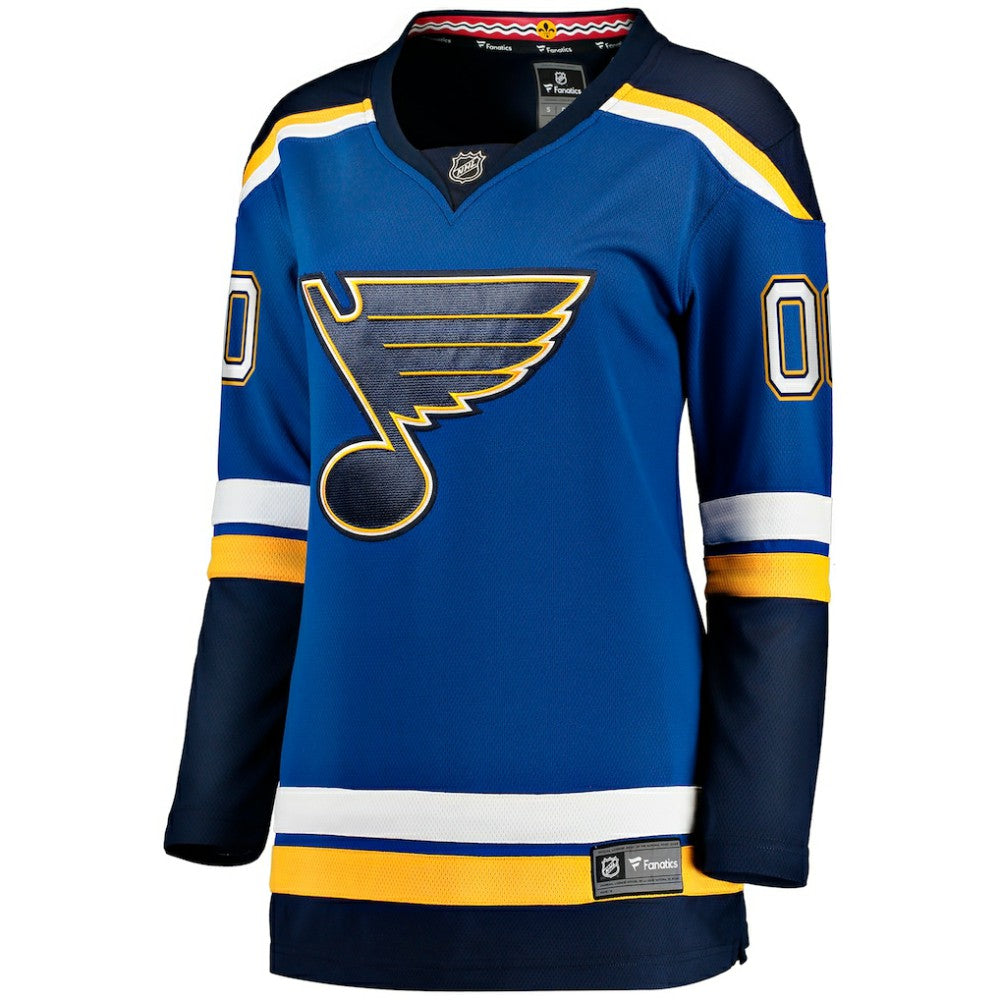 St. Louis Blues Fanatics Women's Home Breakaway Custom Jersey - Blue Jerseys