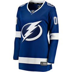 Tampa Bay Lightning Fanatics Women's Home Breakaway Custom Jersey - Blue Jerseys
