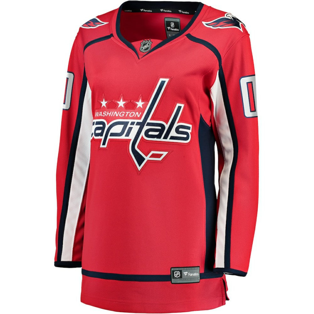 Washington Capitals Fanatics Women's Home Breakaway Custom Jersey - Red Jerseys