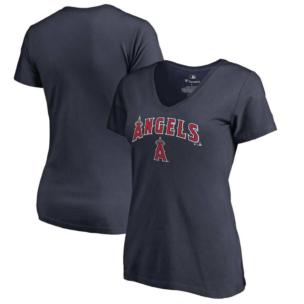 Los Angeles Angels Women's Team Lockup T-Shirt Navy