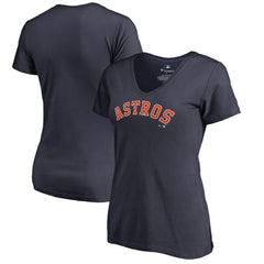 Houston Astros Women's Team Wordmark T-Shirt Navy