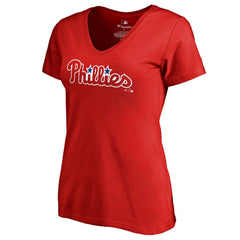 Philadelphia Phillies Women's Team Wordmark T-Shirt Red