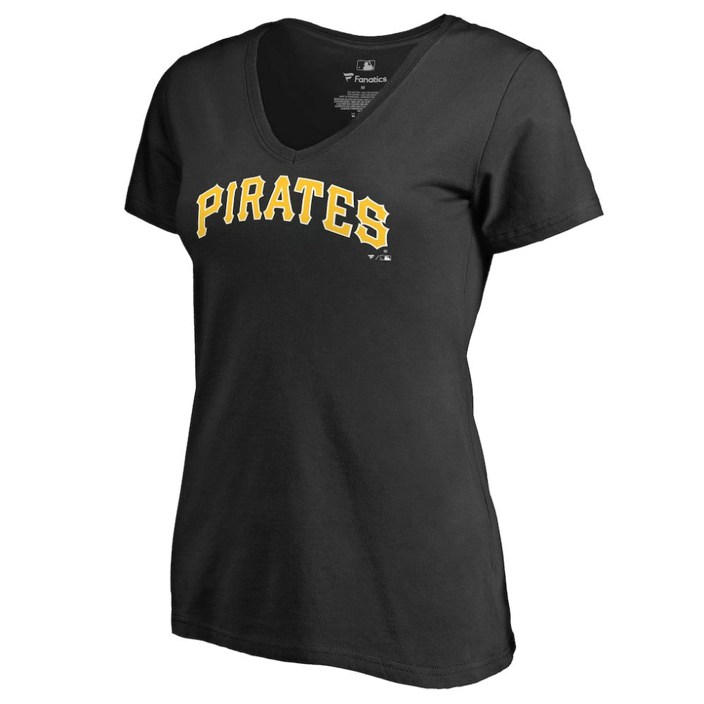 Pittsburgh Pirates Women's Team Wordmark T-Shirt Black