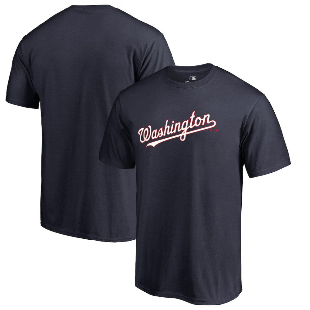 Washington Nationals Team Wordmark T-Shirt Navy