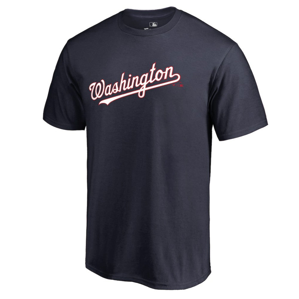 Washington Nationals Team Wordmark T-Shirt Navy