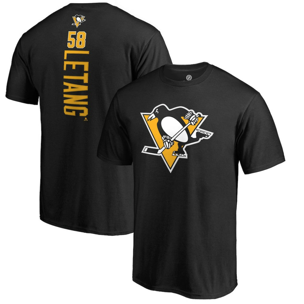 Kris Letang Pittsburgh Penguins Backer T-Shirt - Black T-shirts