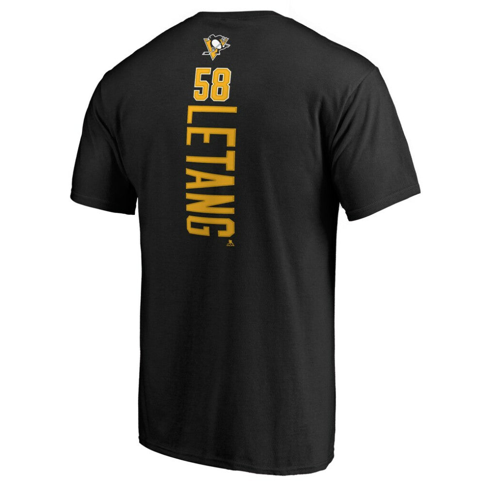 Kris Letang Pittsburgh Penguins Backer T-Shirt - Black T-shirts