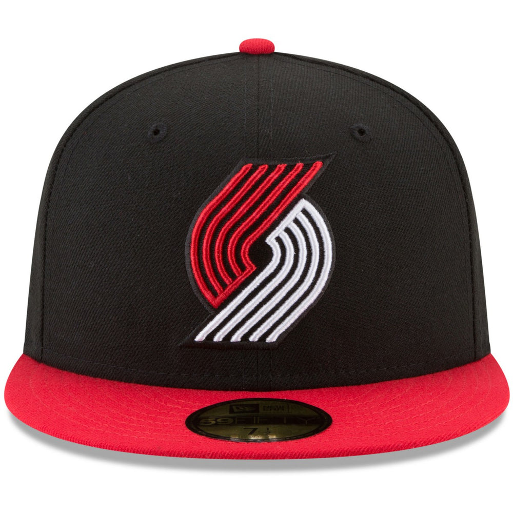 Portland Trail Blazers Team Color 2-Tone 59FIFTY Fitted Hat - Black/Red sale