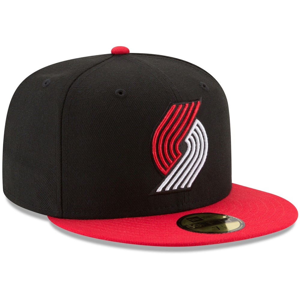 Portland Trail Blazers Team Color 2-Tone 59FIFTY Fitted Hat - Black/Red sale