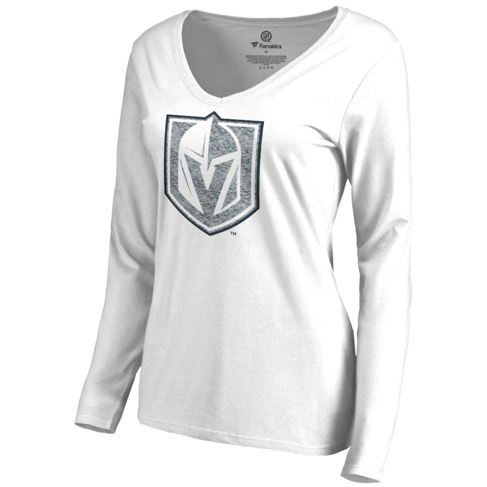 Vegas Golden Knights Women's White Out Long Sleeve T-Shirt - White T-shirts