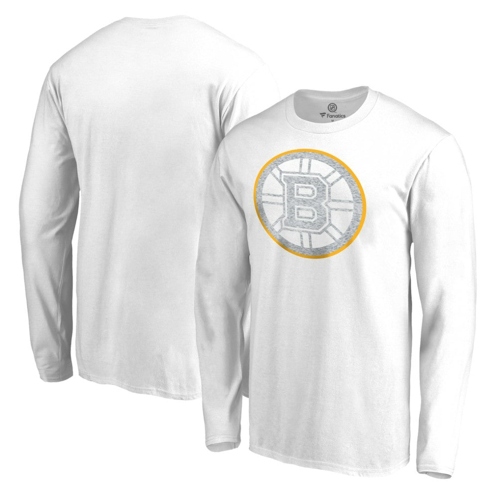 Boston Bruins White Out Long Sleeve T-Shirt - White T-shirts