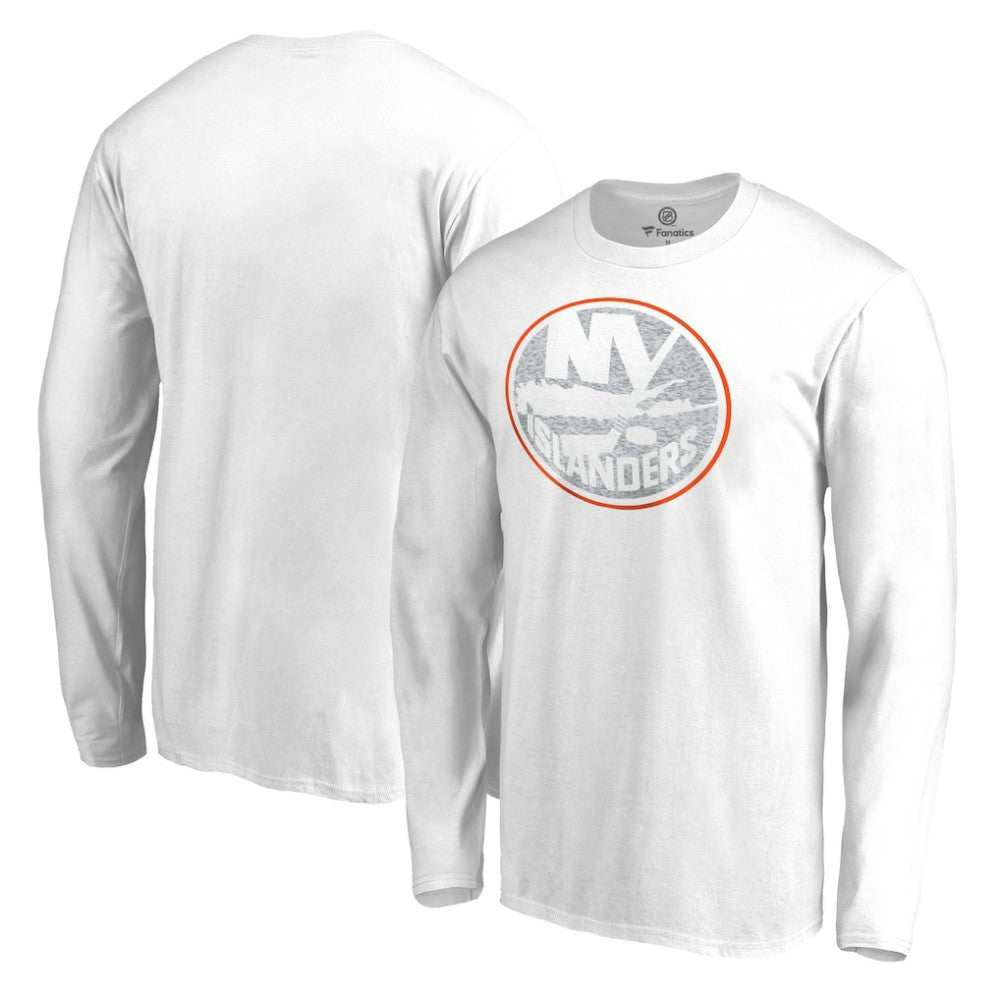 New York Islanders White Out Long Sleeve T-Shirt - White T-shirts