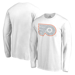 Philadelphia Flyers White Out Long Sleeve T-Shirt - White T-shirts