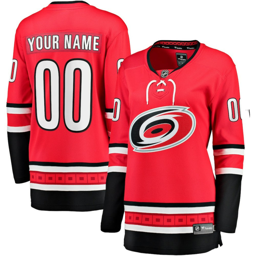 Carolina Hurricanes Fanatics Women's Alternate Breakaway Custom Jersey - Red Jerseys