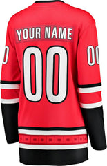 Carolina Hurricanes Fanatics Women's Alternate Breakaway Custom Jersey - Red Jerseys