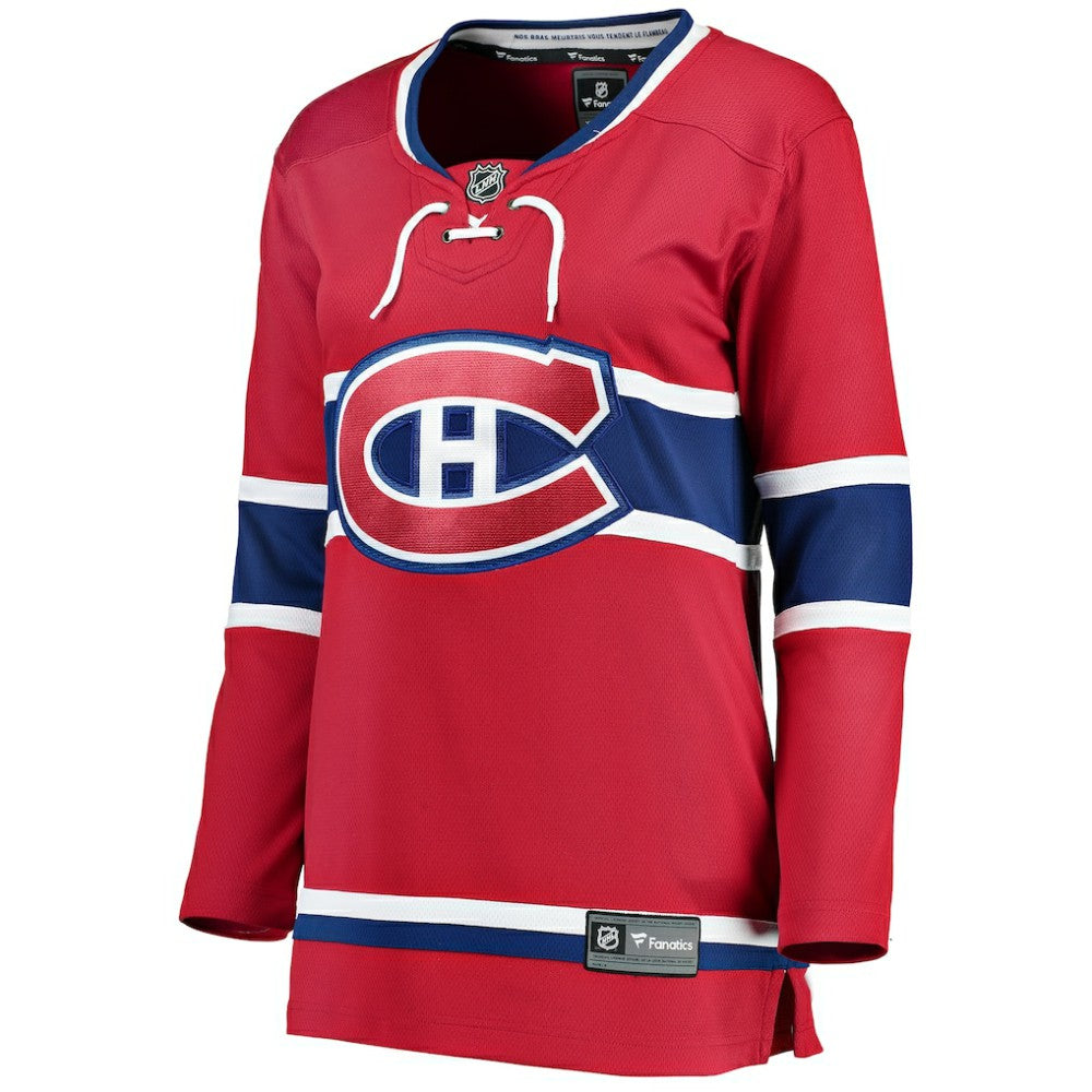 Montreal Canadiens Fanatics Women's Home Breakaway Jersey - Red Jerseys