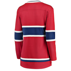 Montreal Canadiens Fanatics Women's Home Breakaway Jersey - Red Jerseys
