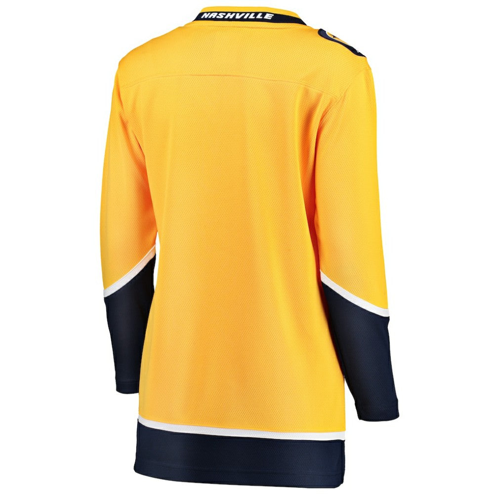Nashville Predators Fanatics Women's Home Breakaway Jersey - Yellow Jerseys