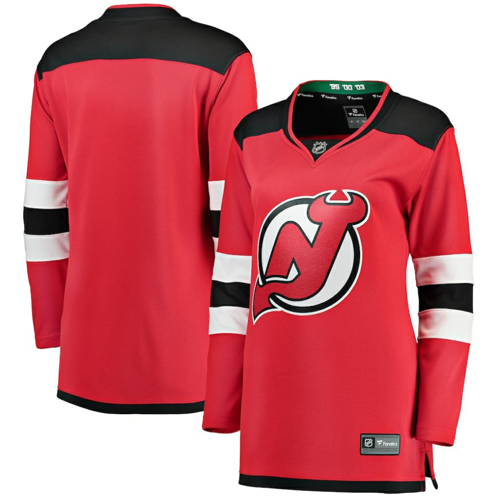 New Jersey Devils Fanatics Women's Home Breakaway Jersey - Red Jerseys