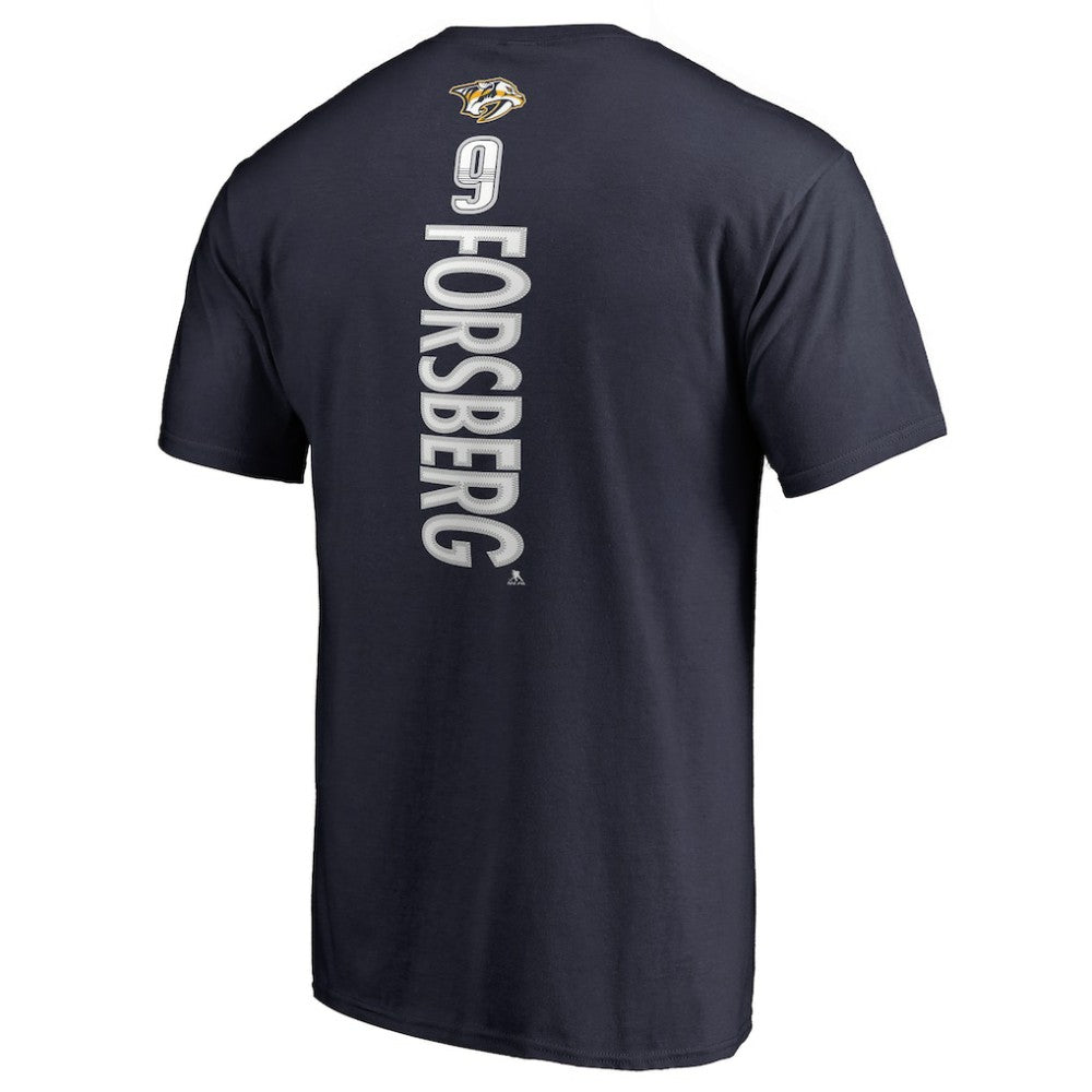 Filip Forsberg Nashville Predators Backer T-Shirt - Navy T-shirts