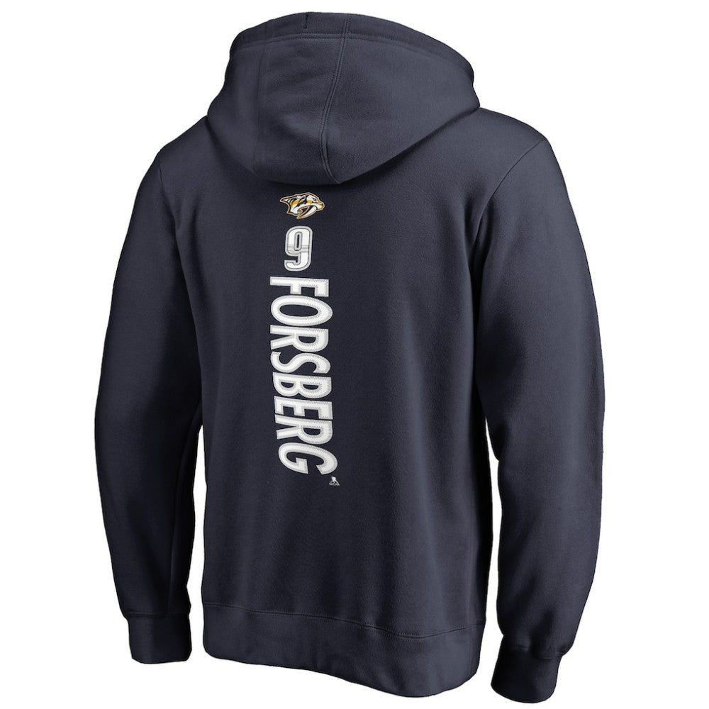 Filip Forsberg Nashville Predators Backer Pullover Hoodie - Navy Hoodies