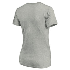 Atlanta Braves Women's Forbes V-Neck T-Shirt Ash