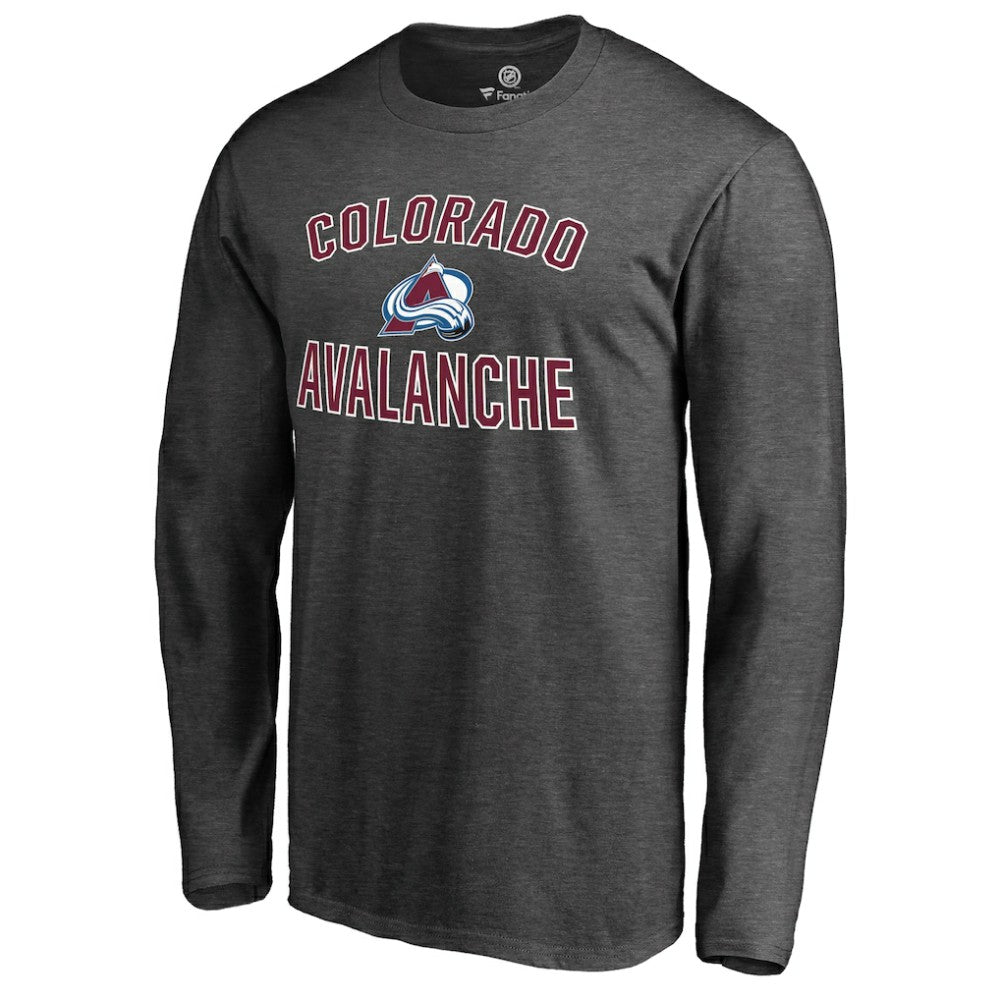 Colorado Avalanche Victory Arch Long Sleeve T-Shirt - Heathered Gray T-shirts