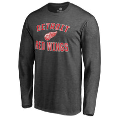 Detroit Red Wings Victory Arch II Long Sleeve T-Shirt - Heathered Gray T-shirts