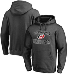 Carolina Hurricanes Victory Arch Team Fitted Pullover Hoodie - Heather Charcoal Hoodies