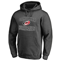 Carolina Hurricanes Victory Arch Team Fitted Pullover Hoodie - Heather Charcoal Hoodies