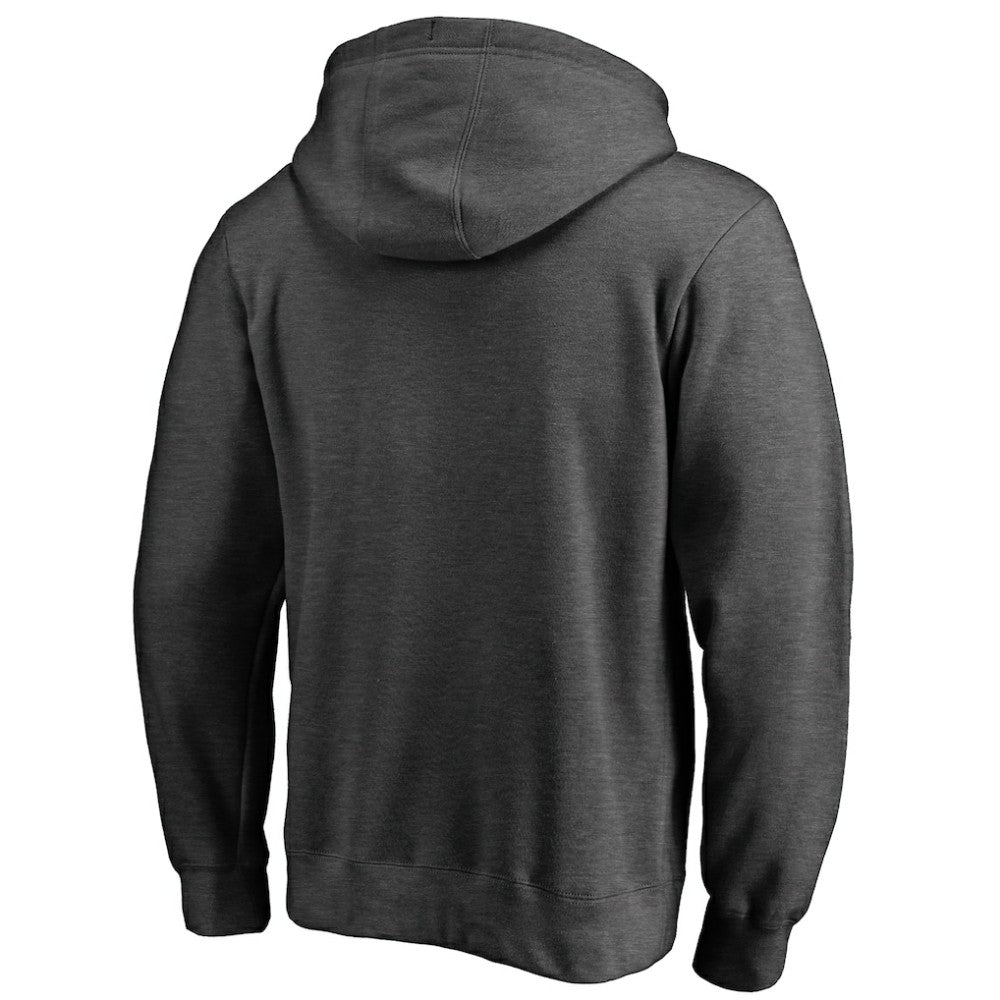 Carolina Hurricanes Victory Arch Team Fitted Pullover Hoodie - Heather Charcoal Hoodies