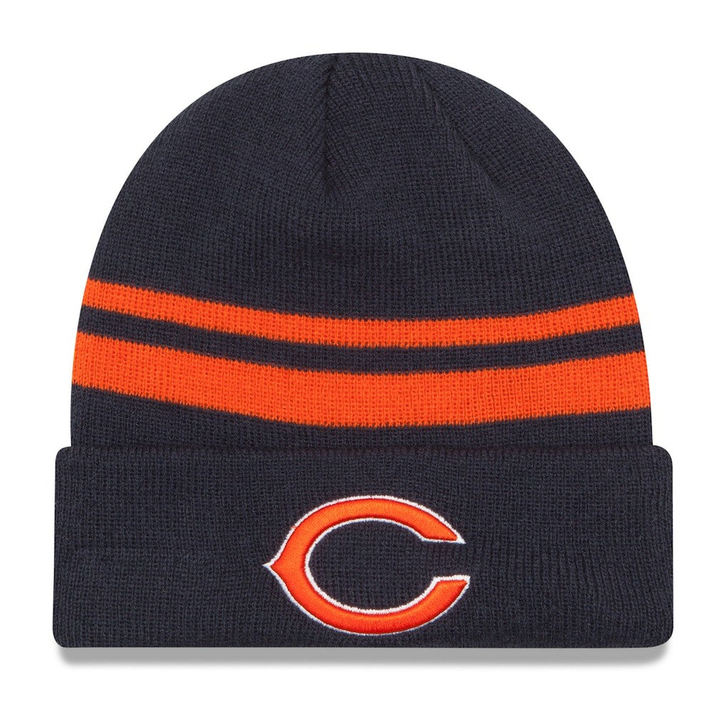 Chicago Bears New Era Team Logo Cuffed Knit Hat - Navy for sale