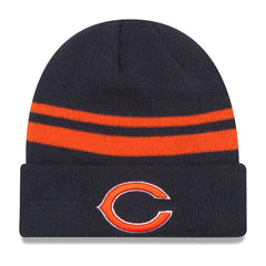 Chicago Bears New Era Team Logo Cuffed Knit Hat - Navy for sale