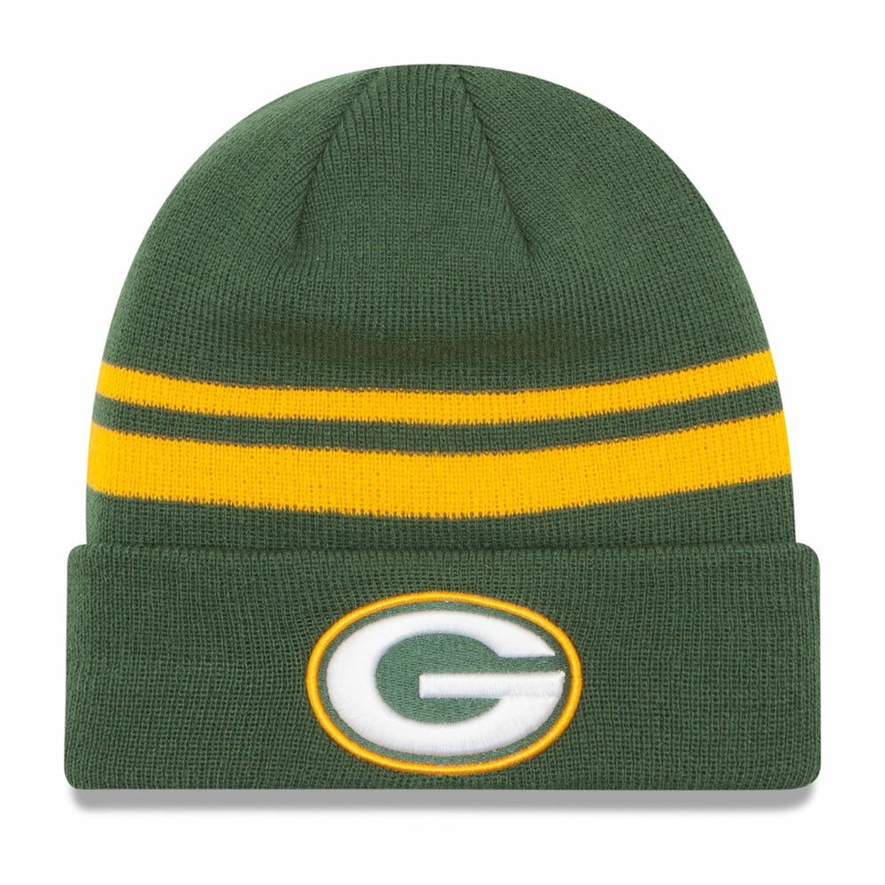 Green Bay Packers New Era Team Logo Cuffed Knit Hat - Green outlet