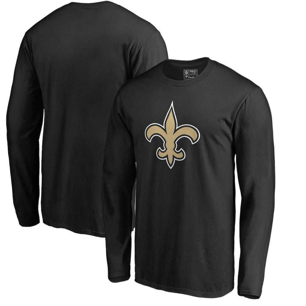 New Orleans Saints Primary Logo Long-Sleeve T-Shirt - Black on sale