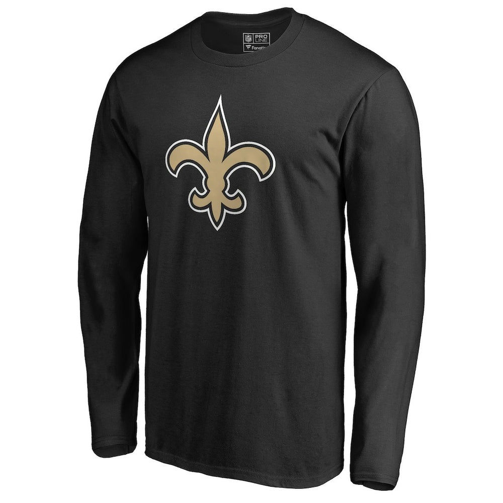 New Orleans Saints Primary Logo Long-Sleeve T-Shirt - Black on sale
