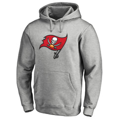 Tampa Bay Buccaneers Primary Logo Pullover Hoodie - Heathered Gray cheap
