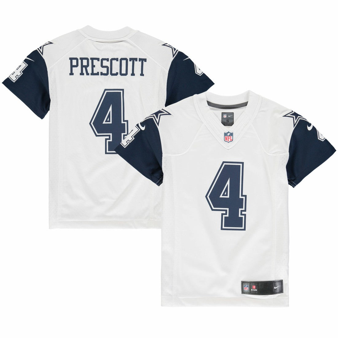 Dak Prescott Dallas Cowboys Youth Color Rush Game Jersey - White cheap