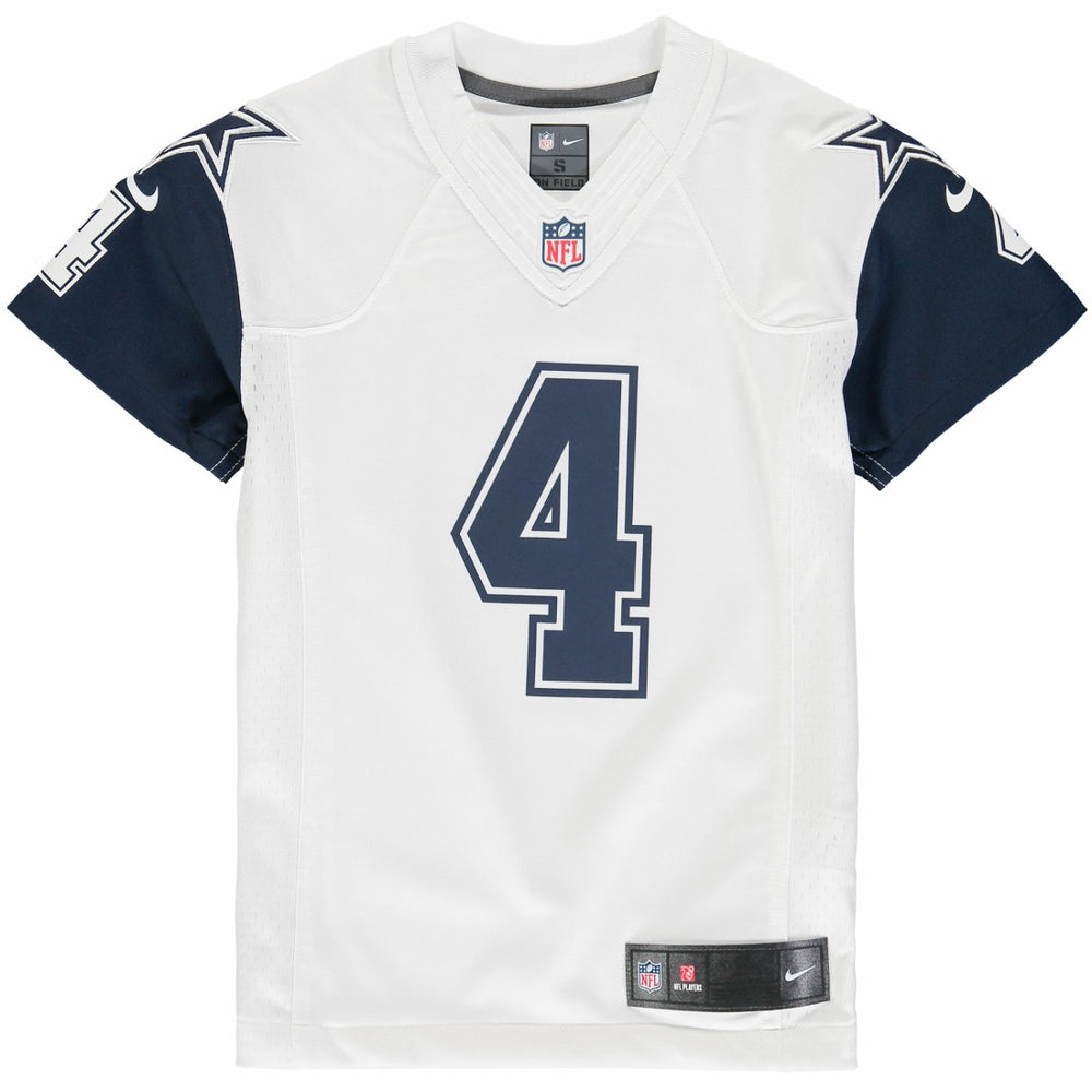 Dak Prescott Dallas Cowboys Youth Color Rush Game Jersey - White cheap
