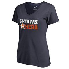 Jose Altuve Houston Astros Women's Player Hometown Collection V-Neck T-Shirt Navy