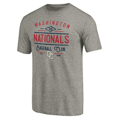 Washington Nationals Cooperstown Collection Doubleday Tri-Blend T-Shirt Gray