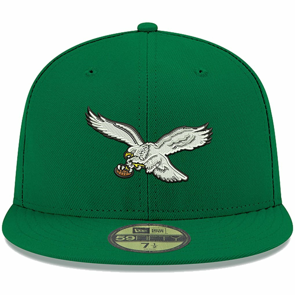 Philadelphia Eagles New Era Omaha Throwback 59FIFTY Fitted Hat - Kelly Green outlet
