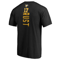 Bryan Rust Pittsburgh Penguins Backer Name & Number T-Shirt - Black T-shirts