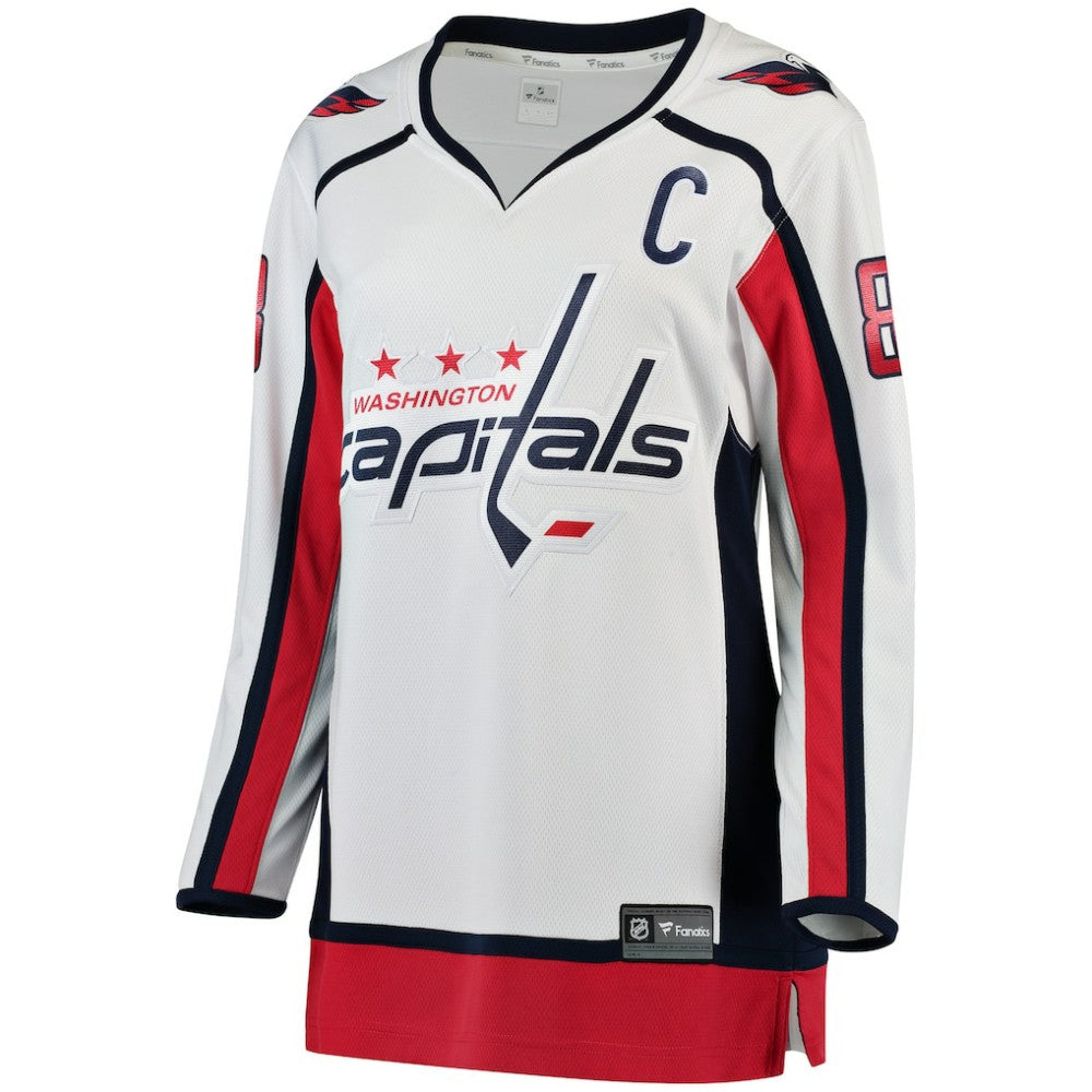 Alexander Ovechkin Washington Capitals Fanatics Women's Away Breakaway Jersey - White Jerseys