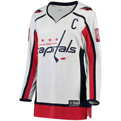 Alexander Ovechkin Washington Capitals Fanatics Women's Away Breakaway Jersey - White Jerseys