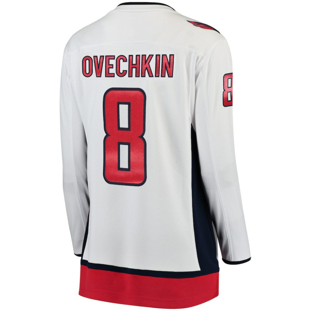 Alexander Ovechkin Washington Capitals Fanatics Women's Away Breakaway Jersey - White Jerseys