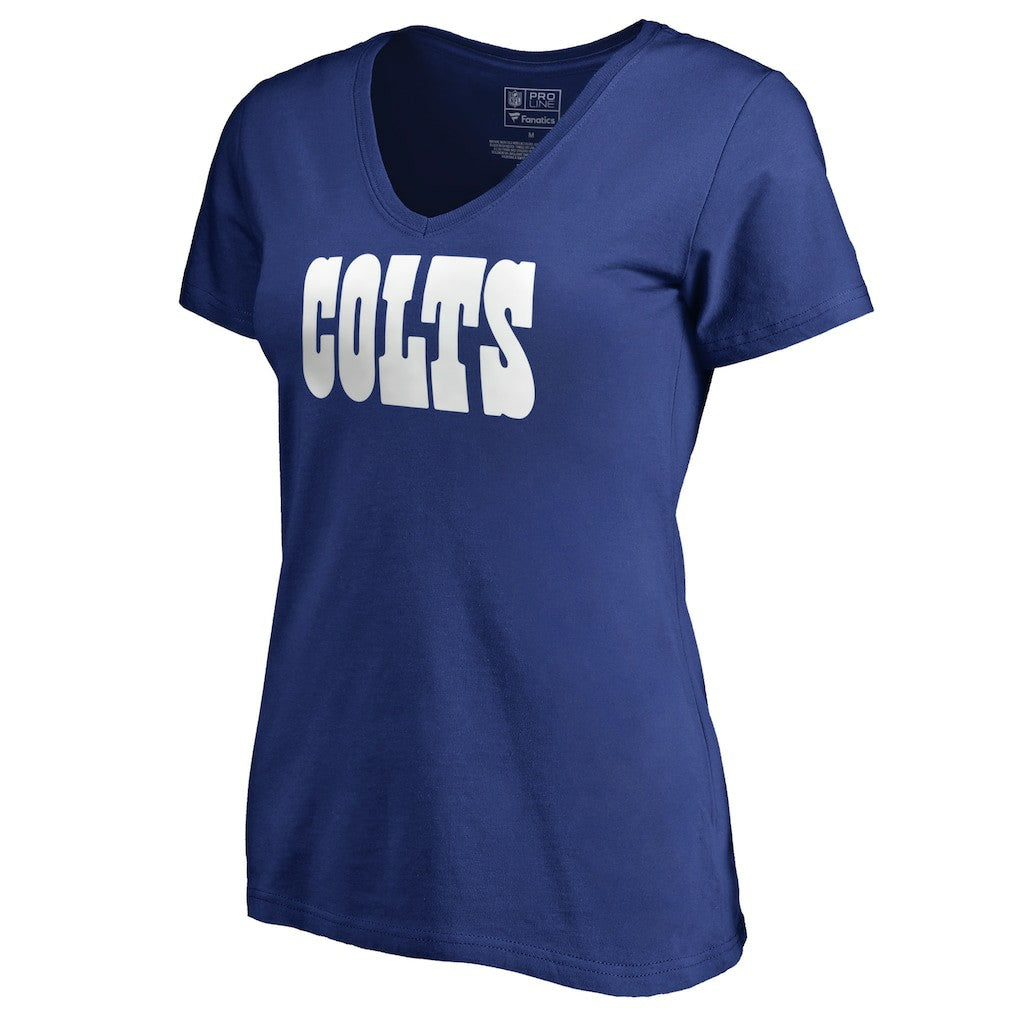 Indianapolis Colts Women's Wordmark V-Neck T-Shirt - Royal online