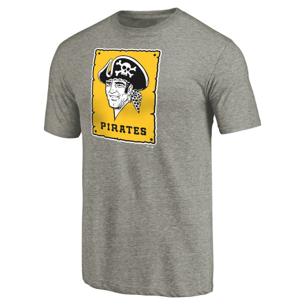 Pittsburgh Pirates Cooperstown Collection Forbes Tri-Blend T-Shirt Ash
