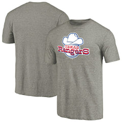 Texas Rangers Cooperstown Collection Forbes Tri-Blend T-Shirt Ash