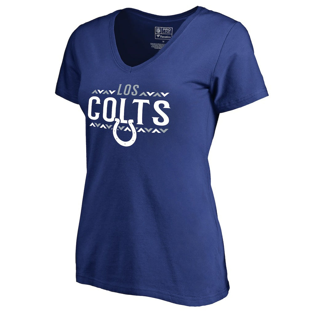 Indianapolis Colts Women's Arriba V-Neck T-Shirt - Royal outlet